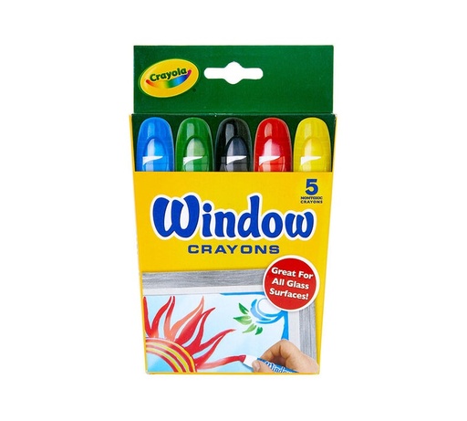 [TK-1529] Crayola Washable Window Crayons - 5 pack