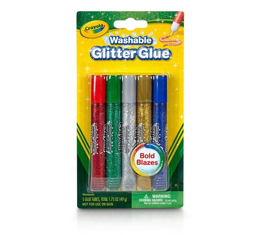 [TK-1730] Crayola Washable Glitter Glue - 5 Pack