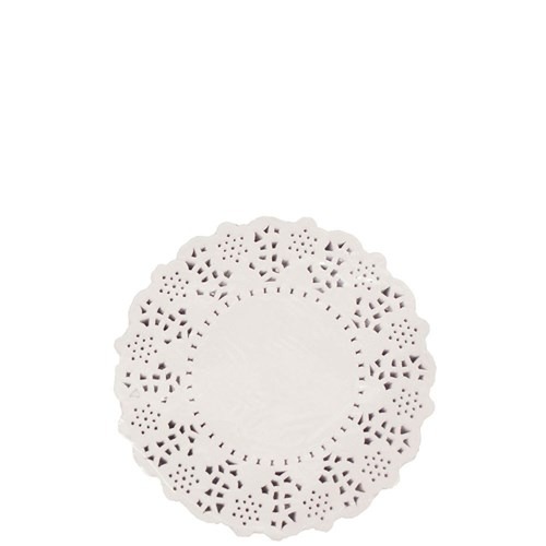 [TK-1532] Doyley - Paper Lace Round White 11cm - 2000 pack