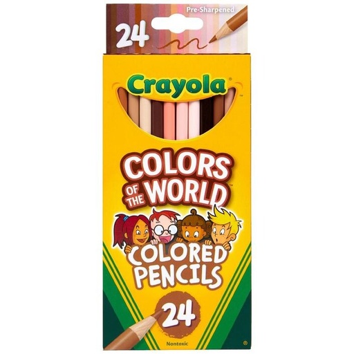 [TK-1703] Colours of the World Pencils - Pack of 24