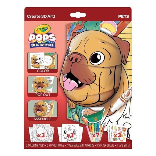 [TK-2257] POPS 3D Activity Set - Pets