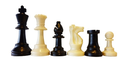 Chess Piece set - Single Weighted in Velvet Bag