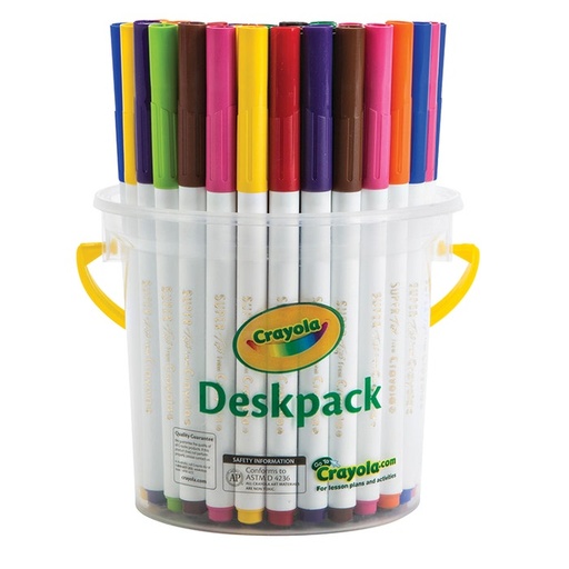 40 Super Tips Washable Markers -Deskpack (10 colors)