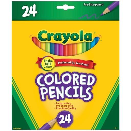 [TK-0259] Crayola Coloured Pencils - 24 Pack
