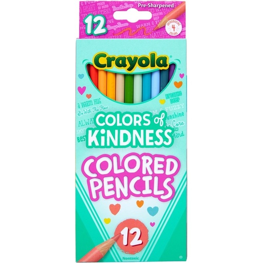[TK-3021] Colors of Kindness - Coloured Pencils 12 Pack